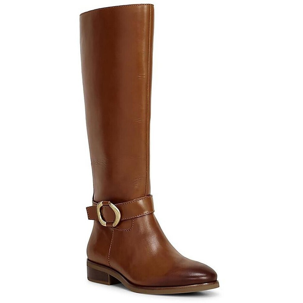Vince Camuto Samtry Women's US 8 Brown Leather Knee-High Riding Boots LION299